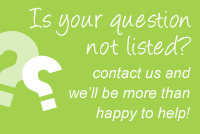 Is your question not listed? Contact us and we'll be more than happy to help!